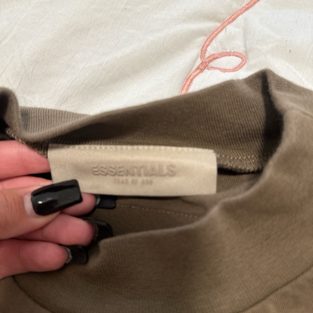 Essentials Tan Crewneck Tee